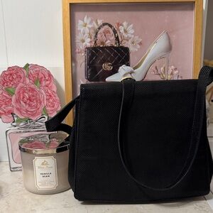 Ferragamo embossed stingray design black crossbody with COA